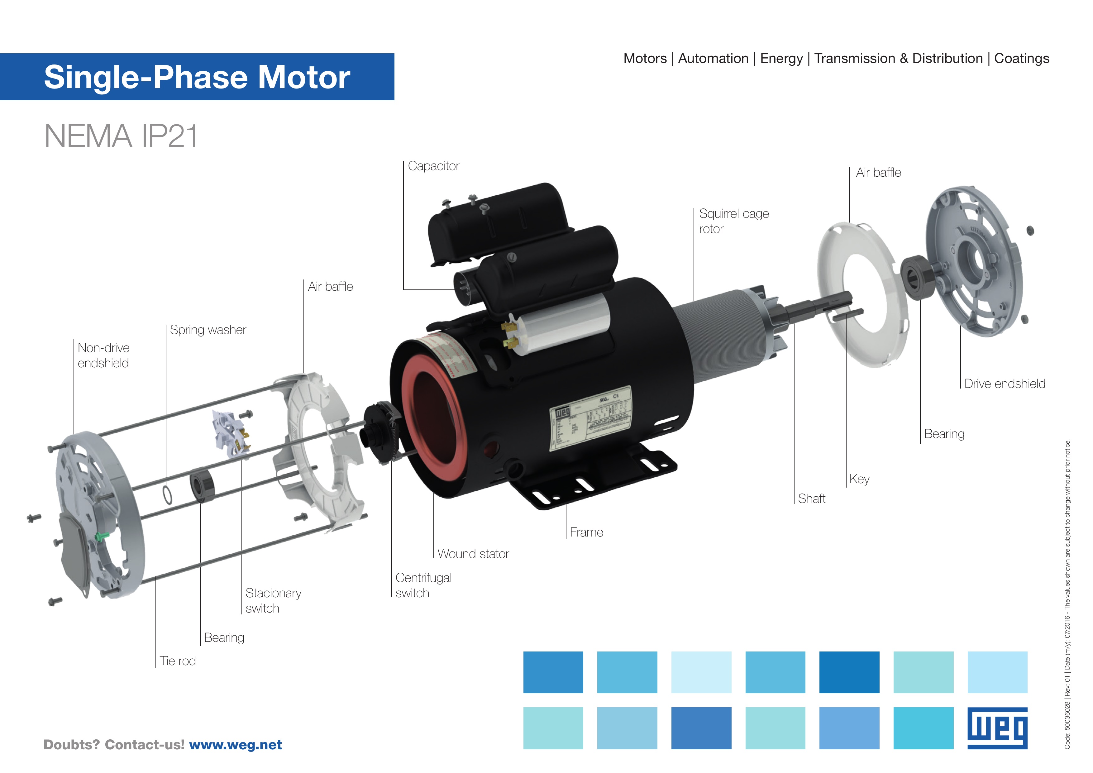 Single-Phase General Purpose Motors WEG