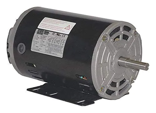 Worldwide Electric 2 HP Electric Motor 3 Phase 56C Frame 3600 RPM TEFC 208 230 / 460 Volt New